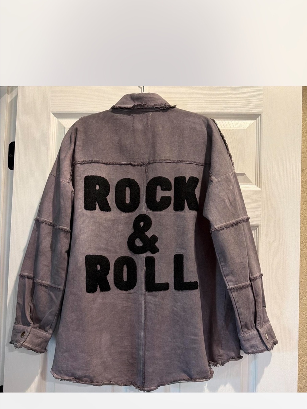 Rock & Roll' Oversized Shacket Medium by PANACHE
